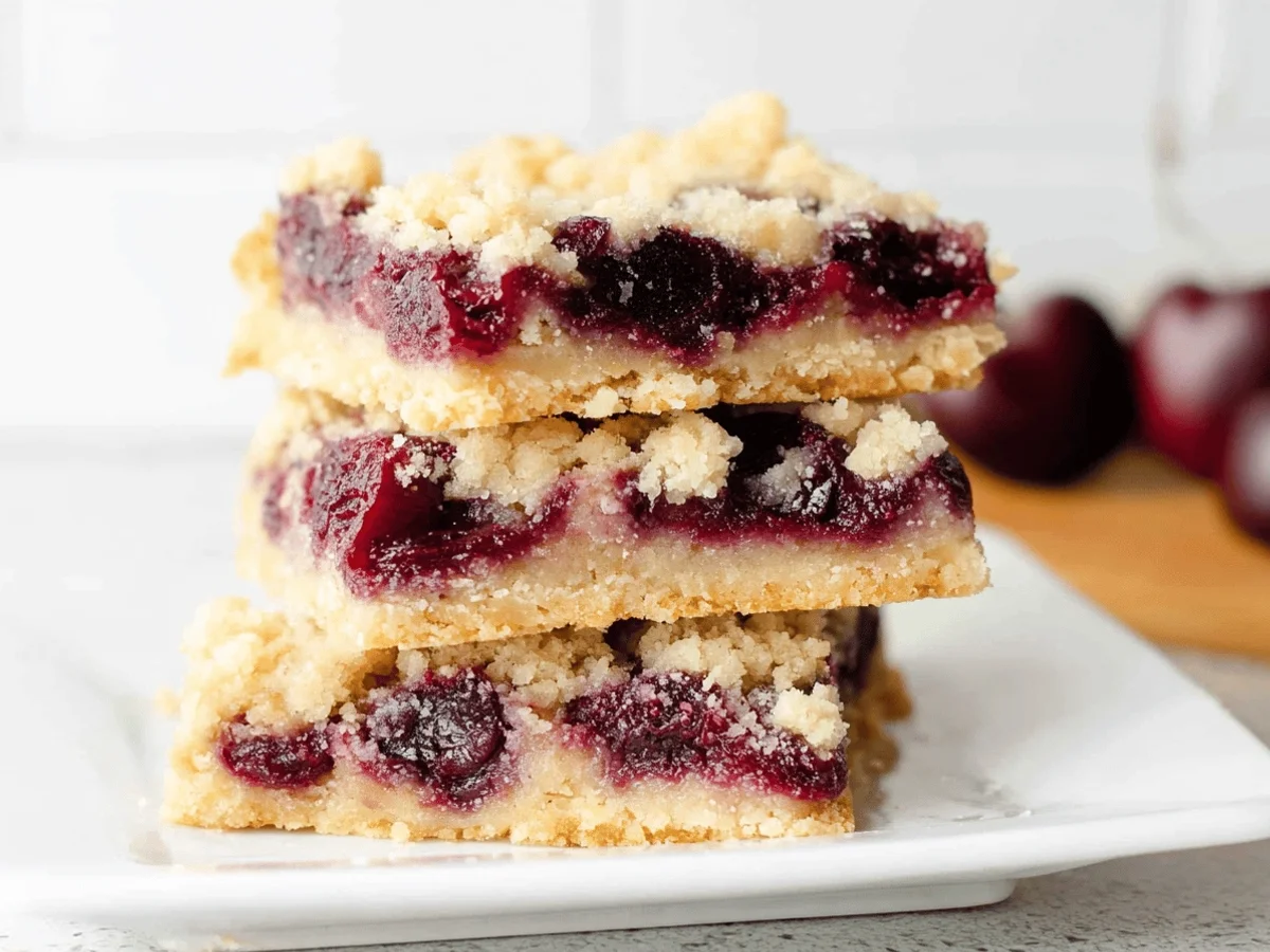 Best Cherry Crumb Bars Recipe - Featured Image