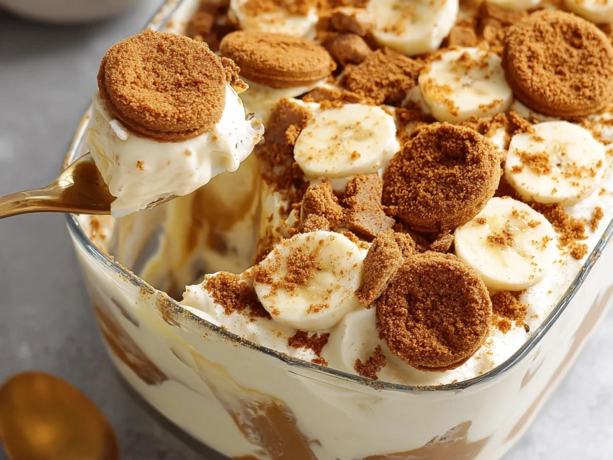 Biscoff Banana Pudding: Creamy No-Bake Dessert - Featured Image