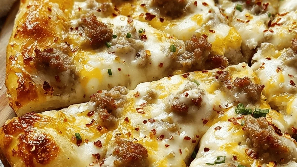 Biscuits & Beef Sausage Gravy Breakfast Pizza: My Go-To