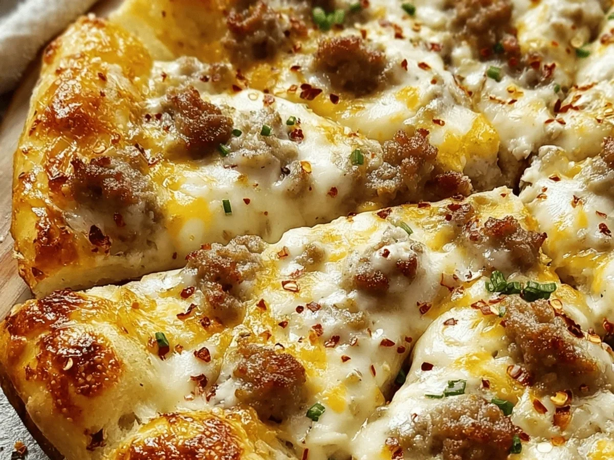 Biscuits & Beef Sausage Gravy Breakfast Pizza: My Go-To - Featured Image