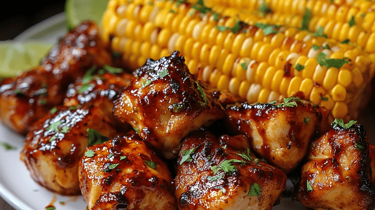 Blackstone BBQ Chicken and Corn Recipe