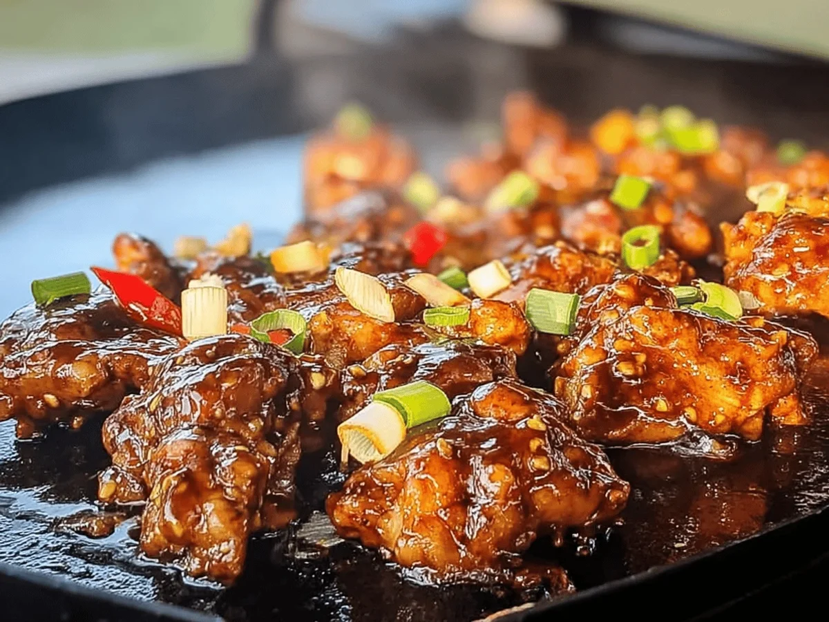 Blackstone Bourbon Chicken Griddle Recipe - Featured Image