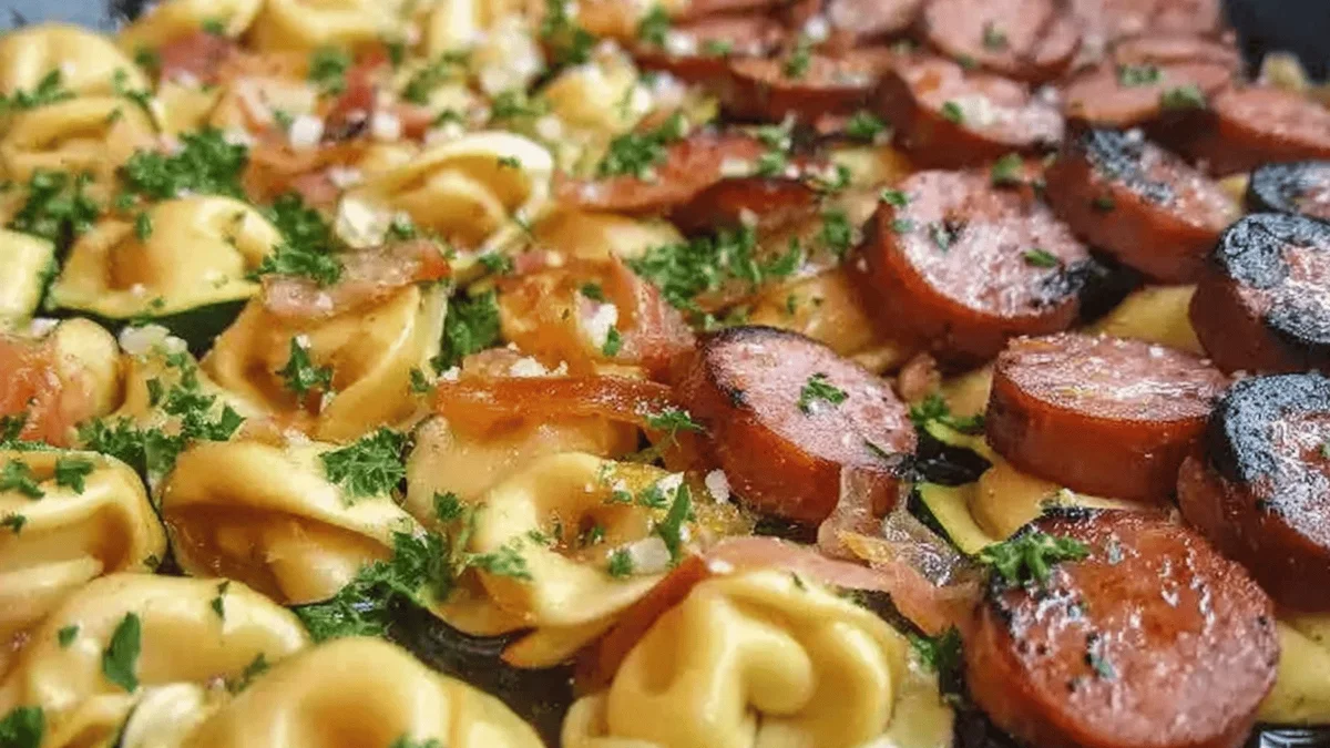 Blackstone Grilled Kielbasa Tortellini Recipe