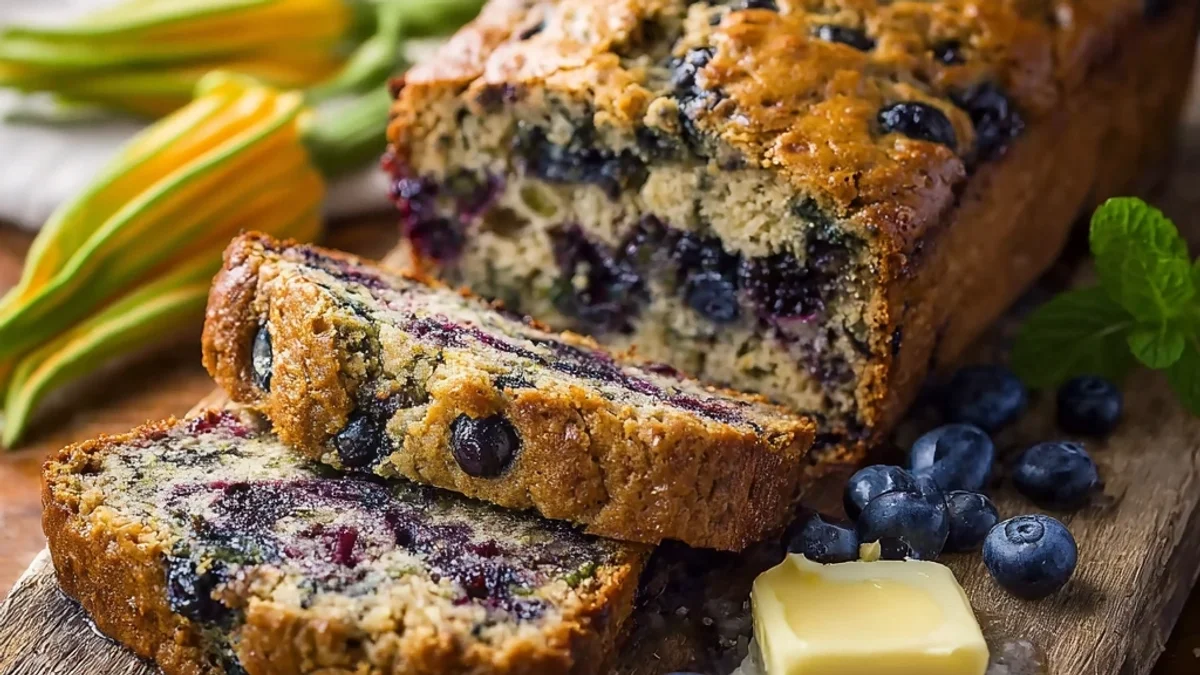 Blueberry Banana Zucchini Bread: My Garden-Fresh Loaf