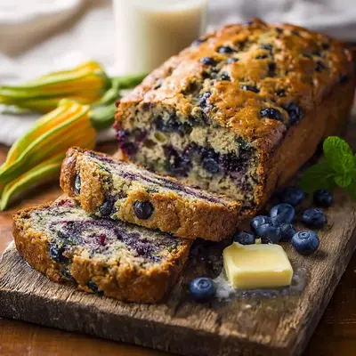 Blueberry Banana Zucchini Bread: My Garden-Fresh Loaf