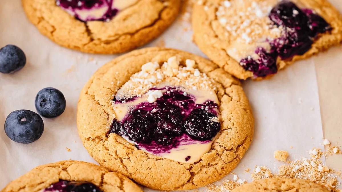 Blueberry Cream Cheese Cookies Recipe