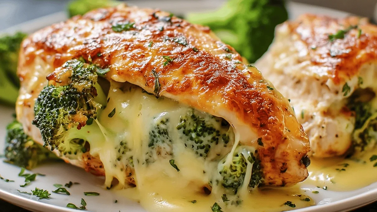 Broccoli Cheese Stuffed Chicken Recipe