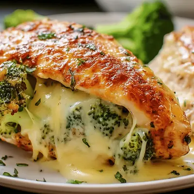 Broccoli Cheese Stuffed Chicken Recipe