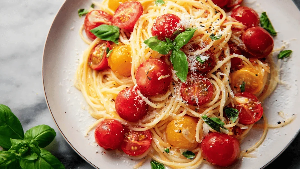 Burst Cherry Tomato Pasta Recipe – A Flavorful Dinner Delight