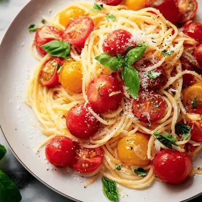 Burst Cherry Tomato Pasta Recipe – A Flavorful Dinner Delight