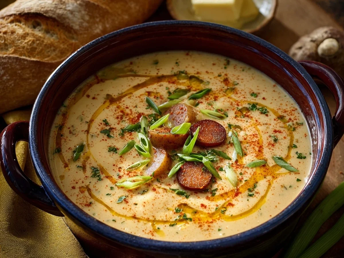 Cajun Potato Soup: Rich, Smoky & Creamy Comfort - Featured Image