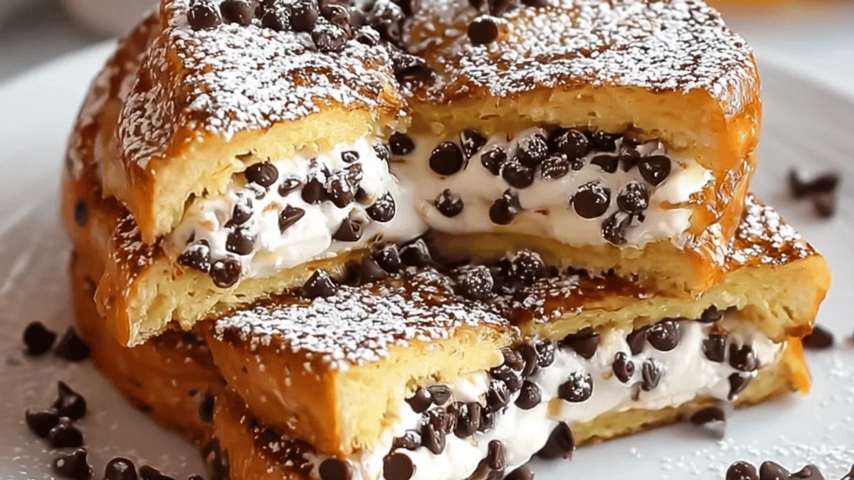 Cannoli Stuffed French Toast: Brunch Bliss