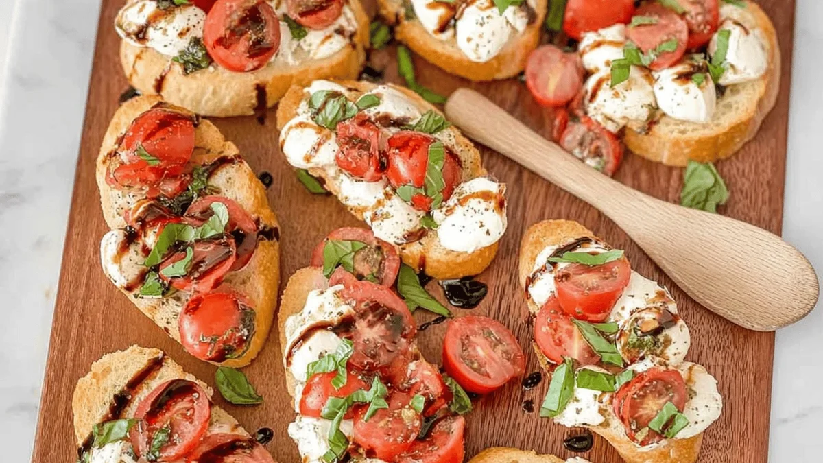 Caprese Bruschetta Recipe: A Fresh and Flavorful Delight