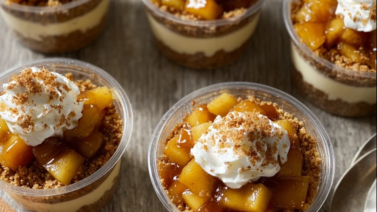 Caramel Apple Dessert Cups: Simple Layered Treat