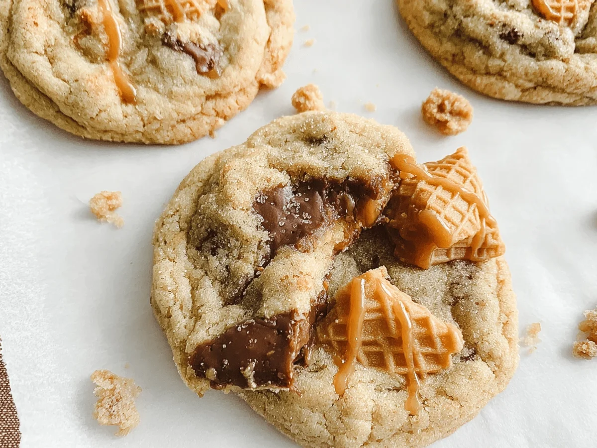 Caramel Cone Crunch Cookies Recipe: Sweetness Redefined - Featured Image
