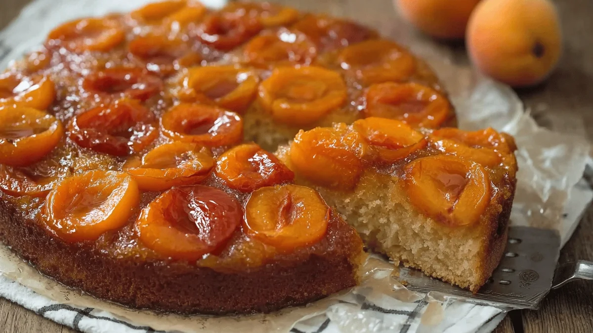 Caramelized Apricot Upside-Down Cake Recipe