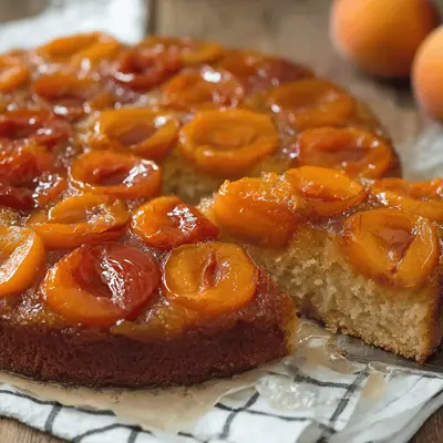 Caramelized Apricot Upside-Down Cake Recipe