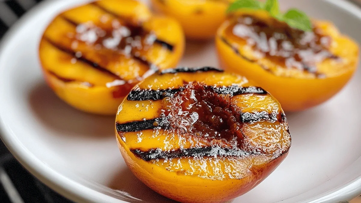 Caramelized Grilled Summer Peaches