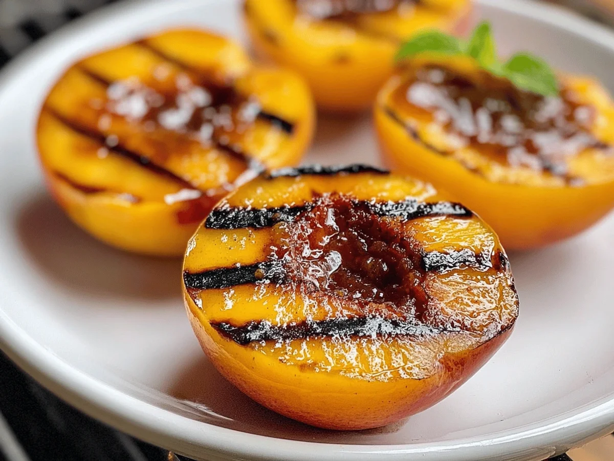 Caramelized Grilled Summer Peaches - Featured Image