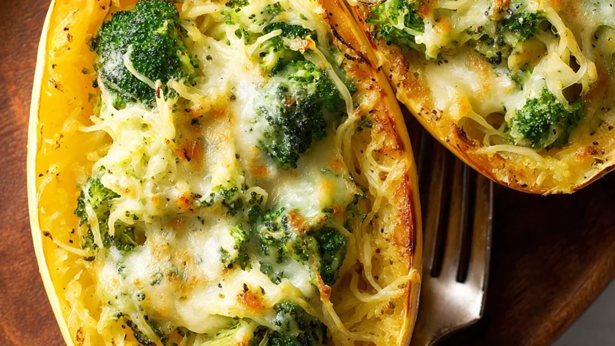 Cheesy Broccoli Spaghetti Squash Bake: Weeknight Winner