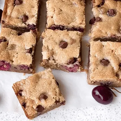 Cherry Chocolate Chip Blondies Recipe