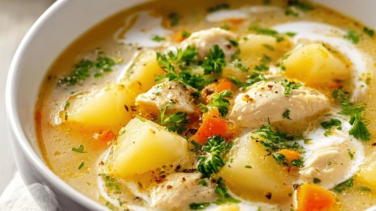 Chicken Soup with Potatoes: Comforting Recipe