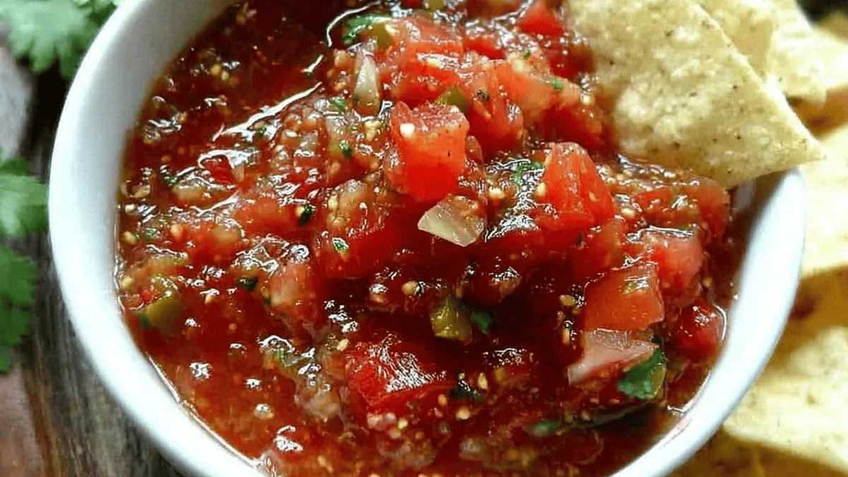 Chunky Tomato Salsa Recipe: Fresh, Easy & Delicious