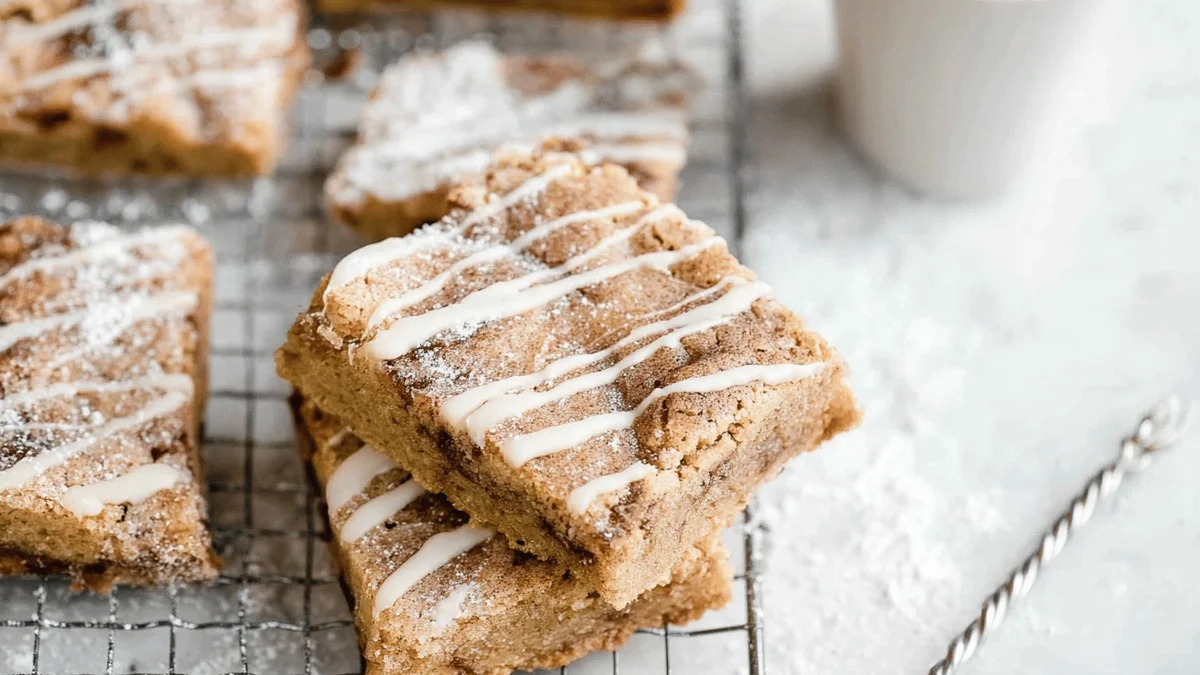 Cinnamon Roll Blondies Recipe: Sweet, Gooey, and Irresistible