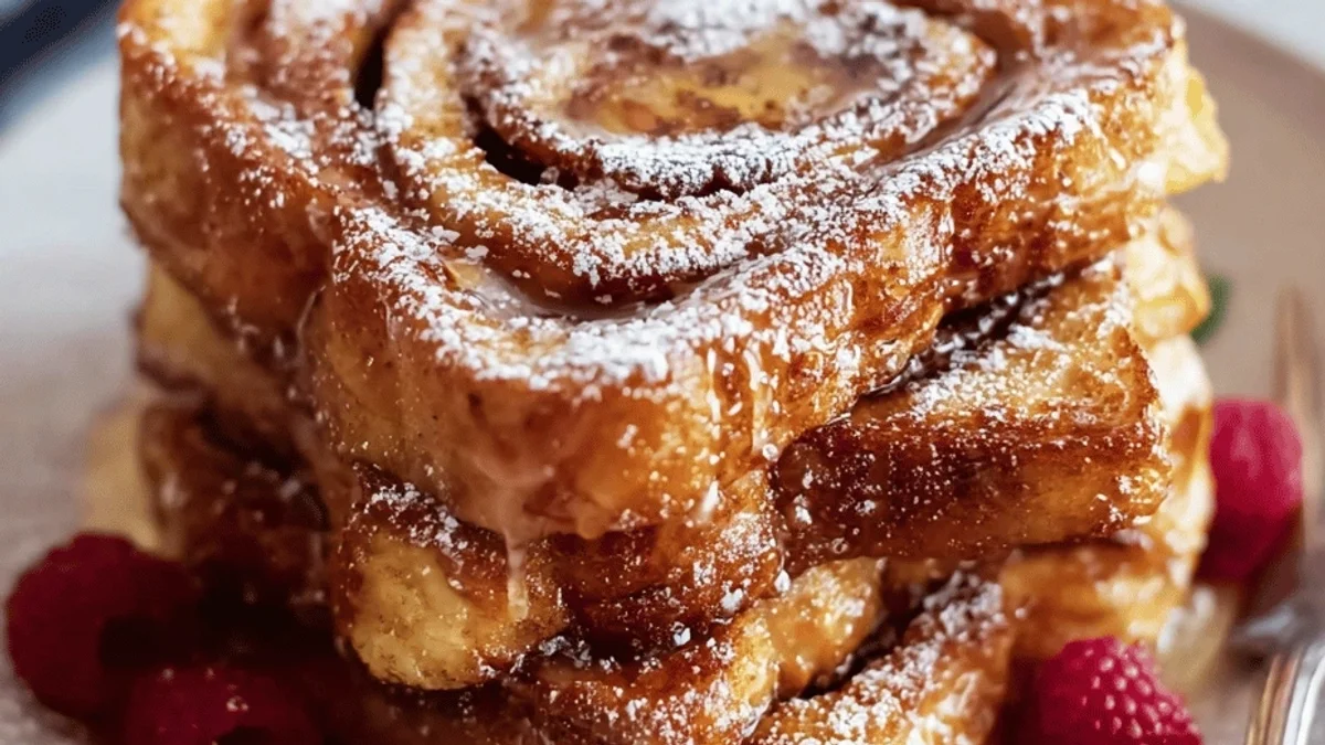 Cinnamon Roll French Toast: Easy Brunch Recipe