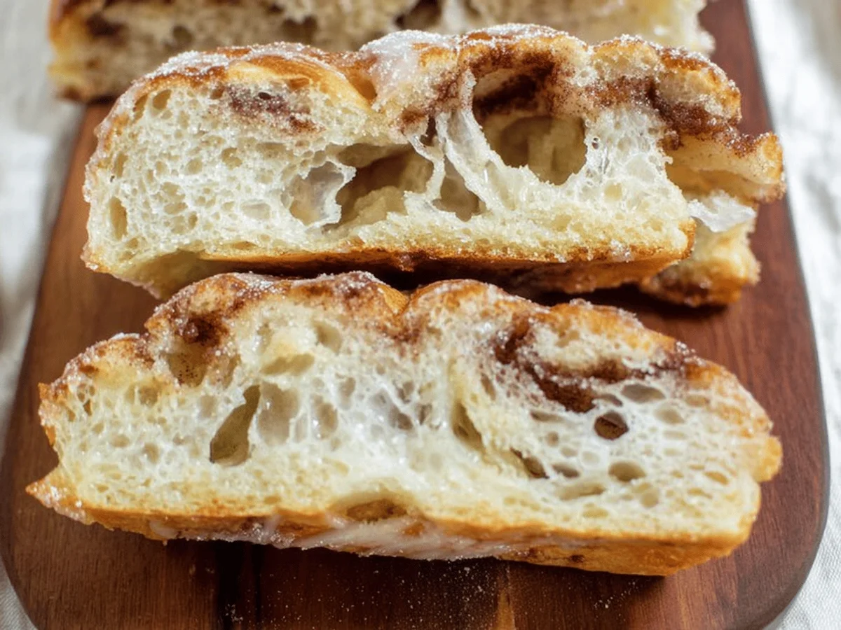 Cinnamon Roll Sourdough Focaccia Recipe - Featured Image