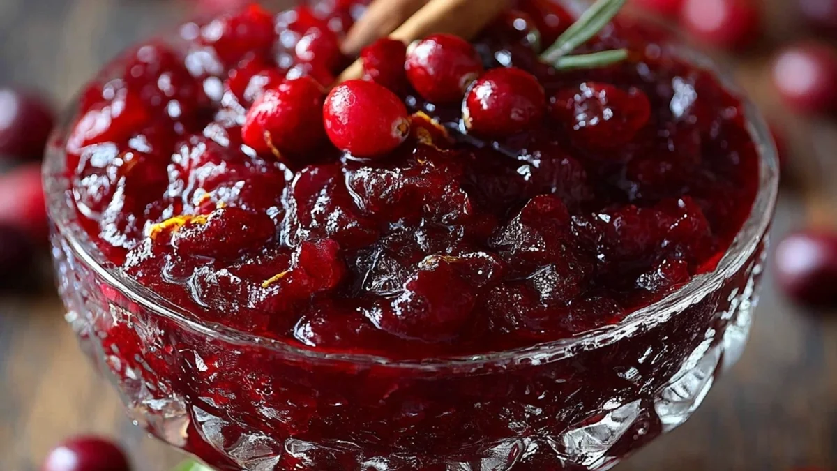 Classic Christmas Cranberry Sauce: Tangy & Bright