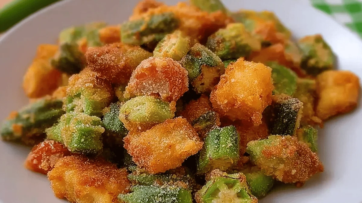 Classic Fried Okra and Tomatoes Recipe