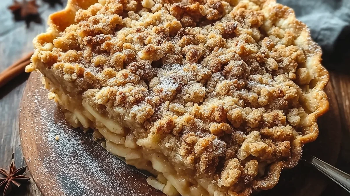 Classic Homemade Dutch Apple Pie with Crumb