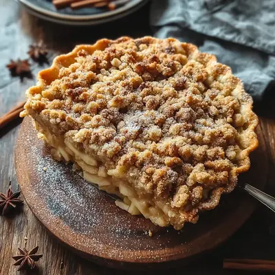 Classic Homemade Dutch Apple Pie with Crumb