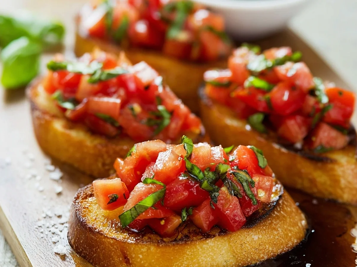 Classic Italian Bruschetta: Fresh Tomato & Basil Toasts - Featured Image