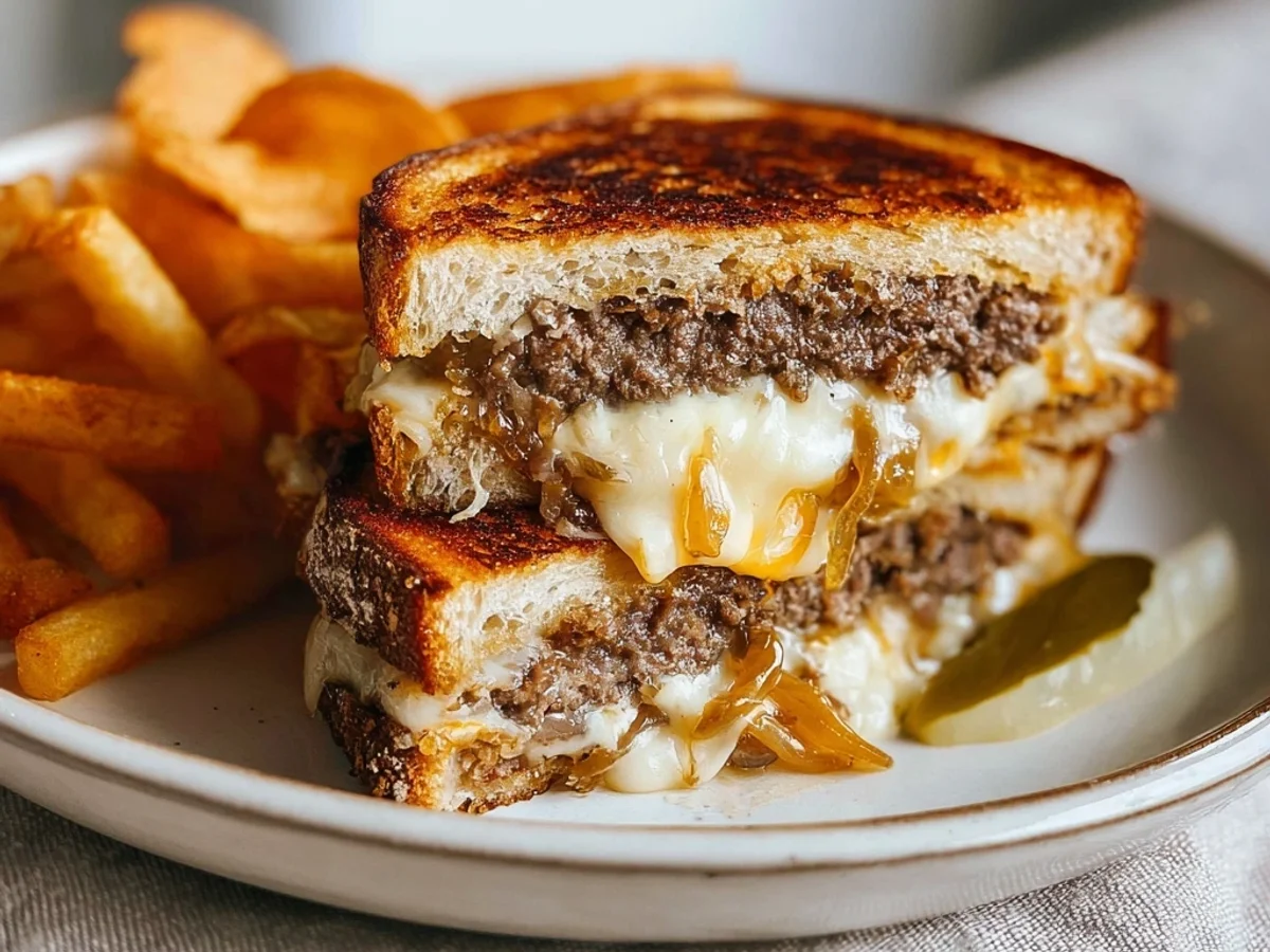 Classic Patty Melt Sandwich Recipe: My Diner Day Dream - Featured Image