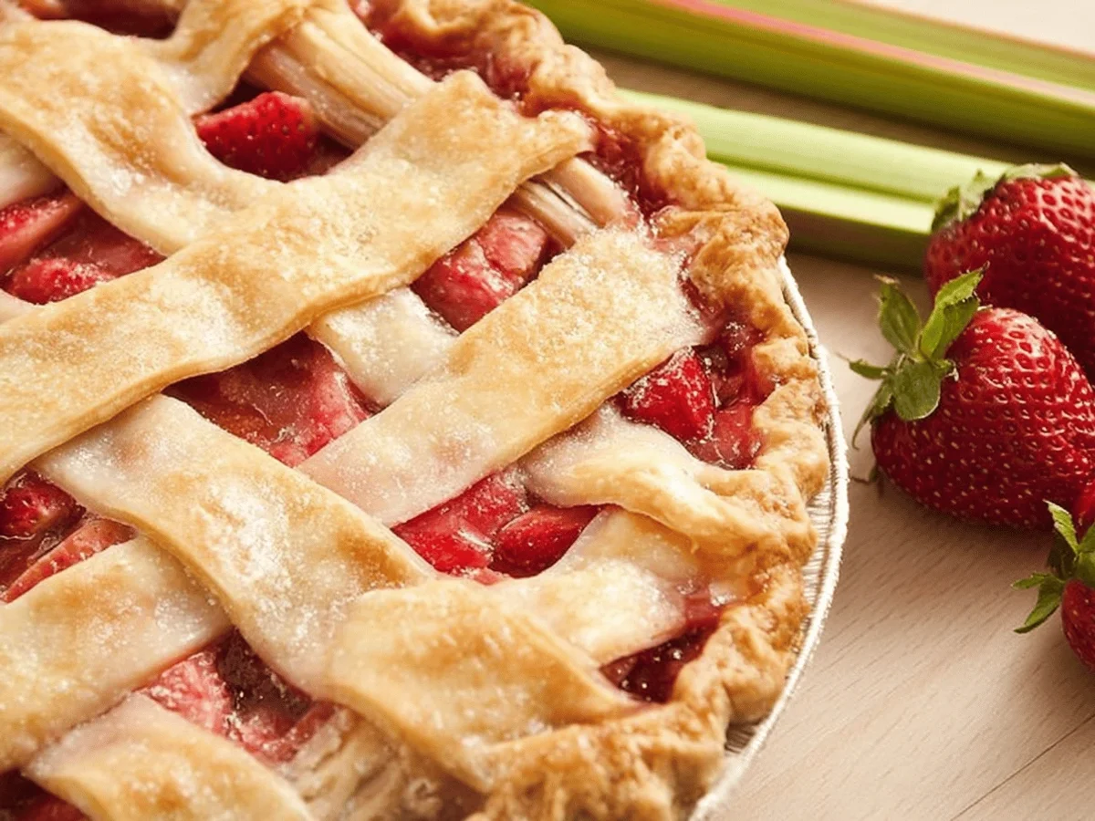 Classic Strawberry Rhubarb Pie Recipe - Featured Image