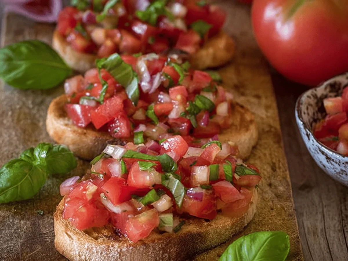 Classic Tomato Bruschetta Recipe - Featured Image