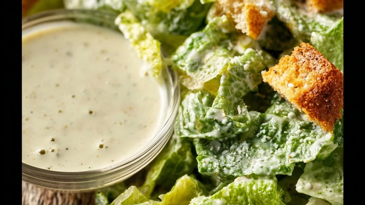 Creamy 10-Min Easy Caesar Salad Dressing