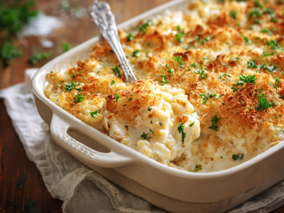 Creamy Angel Chicken Rice Casserole: A Hearty Dinner - Featured Image