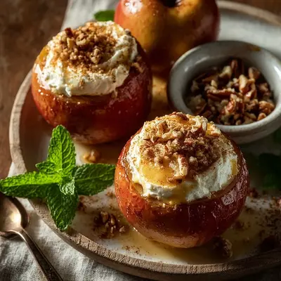 Creamy Cheesecake Stuffed Baked Apples Recipe
