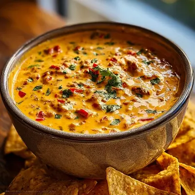Creamy Cheesy Rotel Ranch Queso Dip