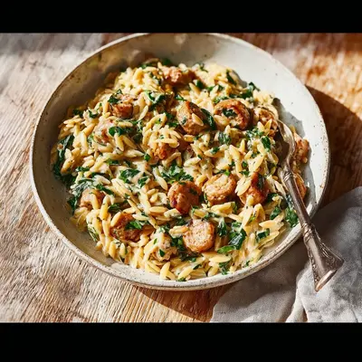 Creamy Chicken Sausage Orzo: Speedy One-Pan Weeknight Meal