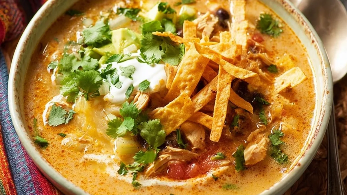 Creamy Chicken Tortilla Soup: Hearty Weeknight Comfort