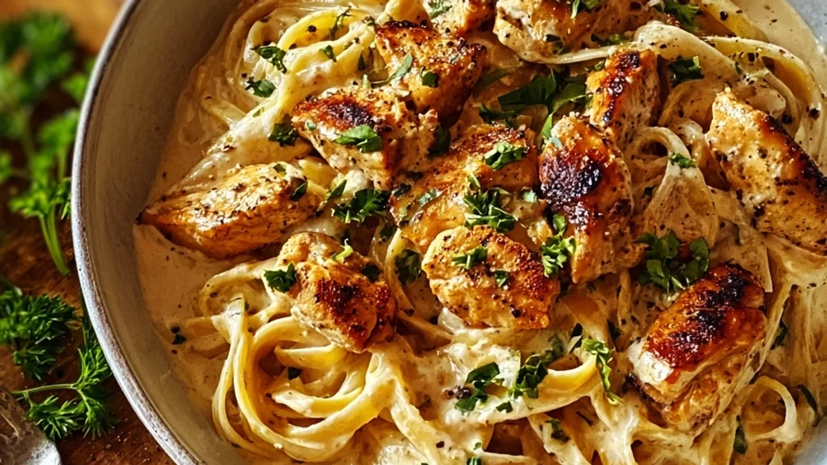 Creamy Cowboy Butter Chicken Linguine: Easy Recipe