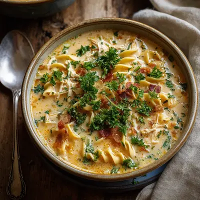 Creamy Crack Chicken Noodle Soup: Weeknight Comfort