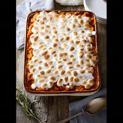 Creamy Easy Sweet Potato Casserole with Pecans