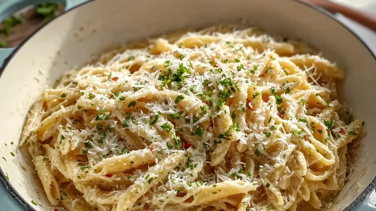 Creamy Garlic One Pot Pasta: Weeknight Wonder
