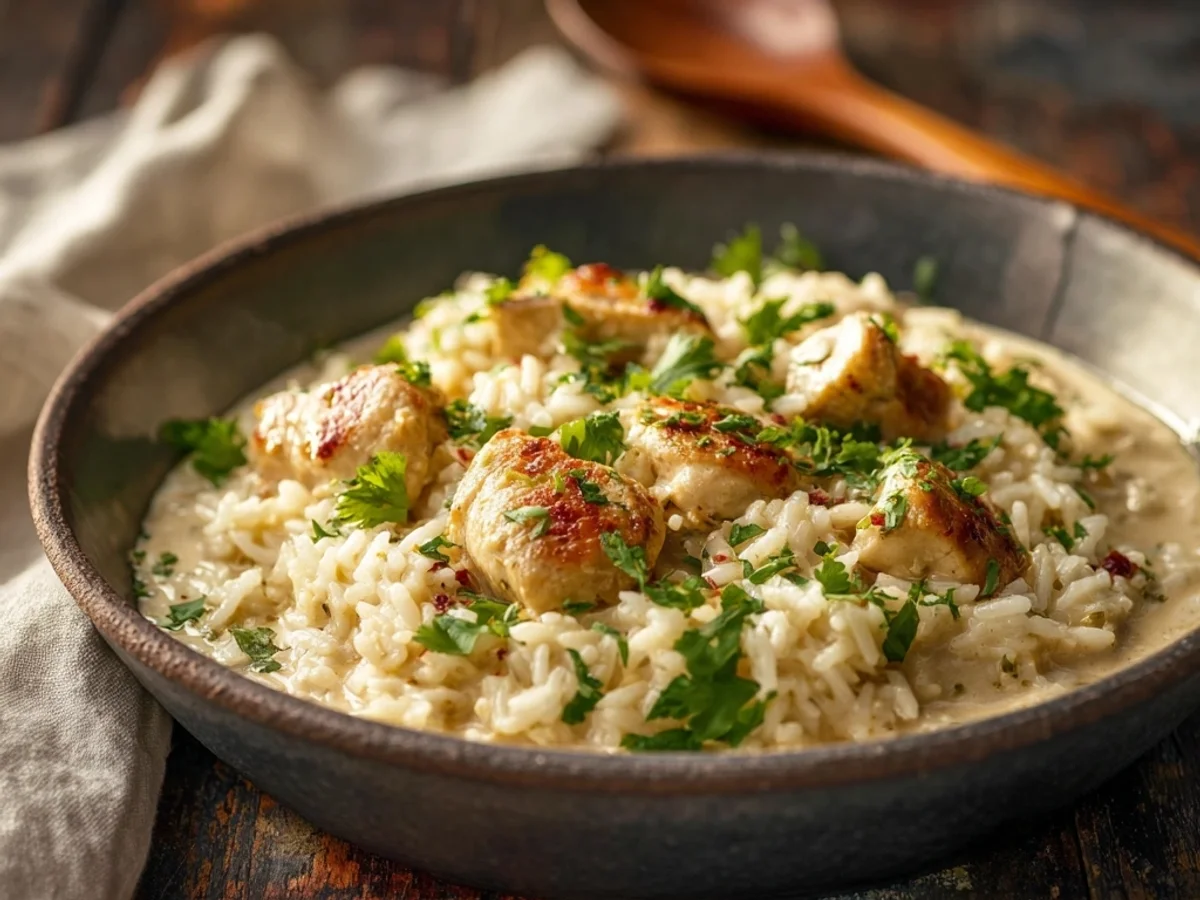 Creamy Herb Chicken Basmati Rice: Flavorful One-Pan Meal - Featured Image