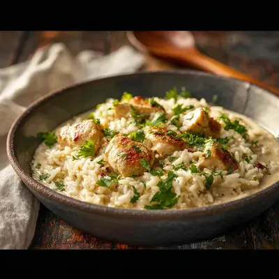 Creamy Herb Chicken Basmati Rice: Flavorful One-Pan Meal